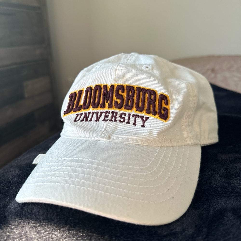 Legacy White Cap with Purple and Gold Embroidery